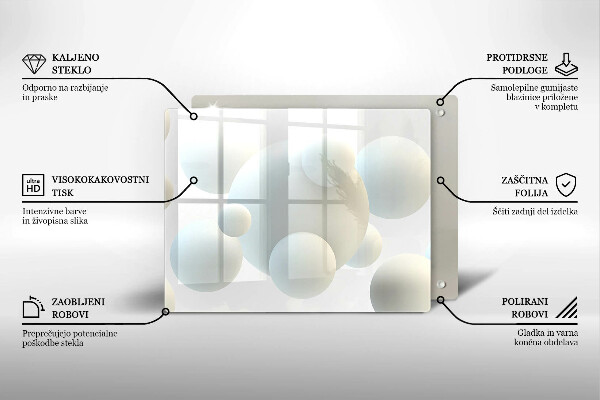 Protection plaque induction Boules 3D modernes