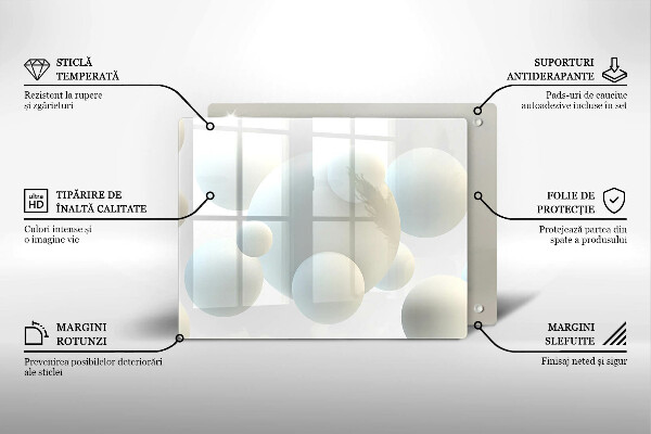 Protection plaque induction Boules 3D modernes