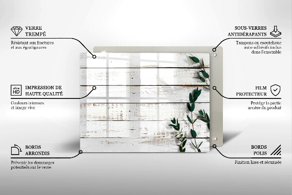 Protection plaque induction Vieilles planches et feuilles