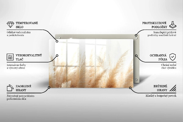 Protection plaque induction Herbe de la pampa