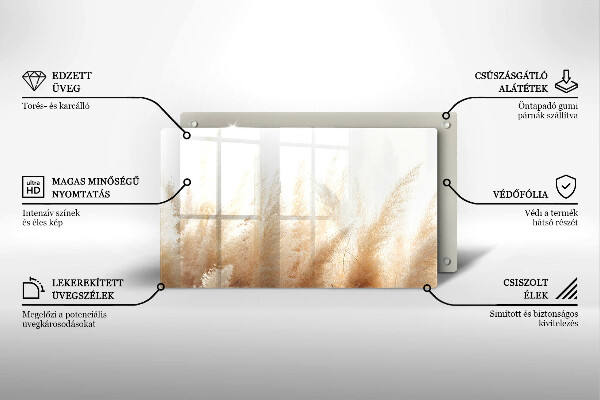 Protection plaque induction Herbe de la pampa