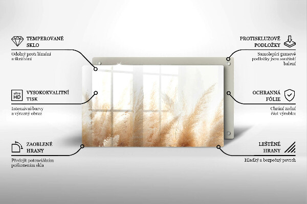 Protection plaque induction Herbe de la pampa