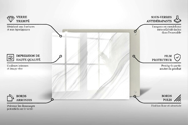 Protection plaque induction Marbre délicat