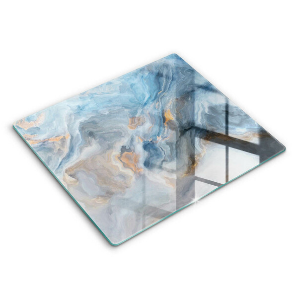 Protection plaque induction Texture de marbre
