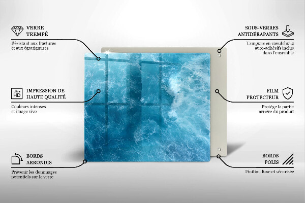 Protection plaque induction L'eau bleue