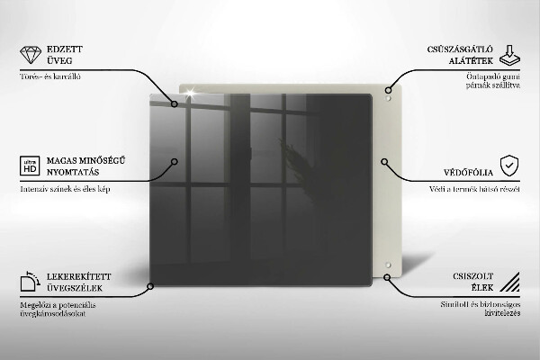 Protège plaque de cuisson Couleur grise