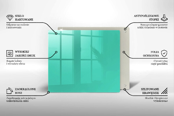 Protège plaque de cuisson Couleur verte