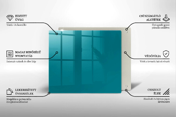 Protège plaque de cuisson Turquoise