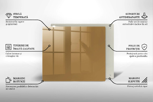 Protège plaque de cuisson Couleur beige