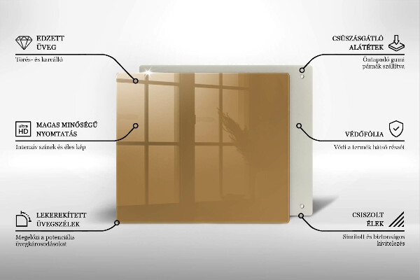 Protège plaque de cuisson Couleur beige