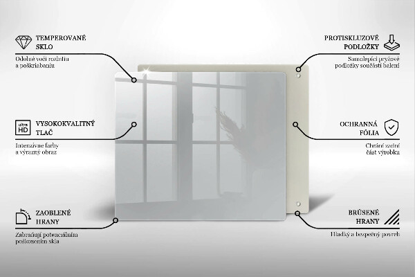 Protège plaque de cuisson Couleur grise