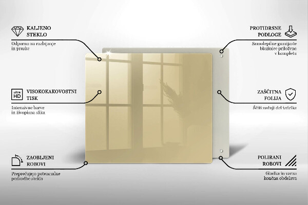 Protège plaque de cuisson Couleur beige