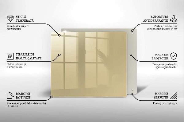 Protège plaque de cuisson Couleur beige