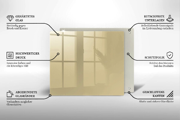 Protège plaque de cuisson Couleur beige