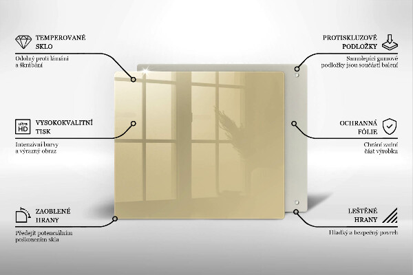 Protège plaque de cuisson Couleur beige