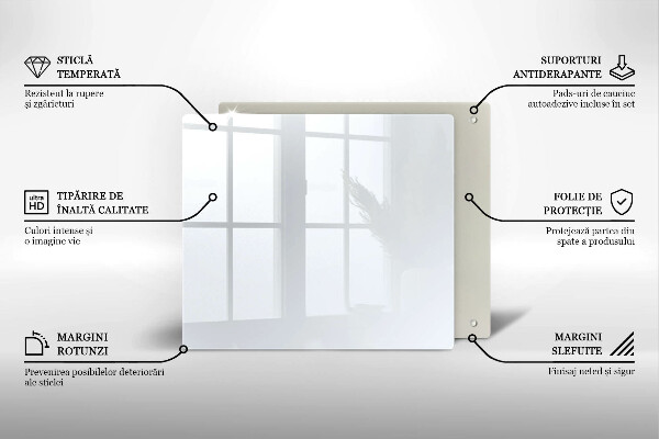 Protège plaque de cuisson couleur blanche