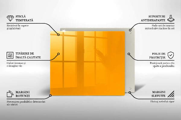 Protège plaque de cuisson Couleur jaune foncé