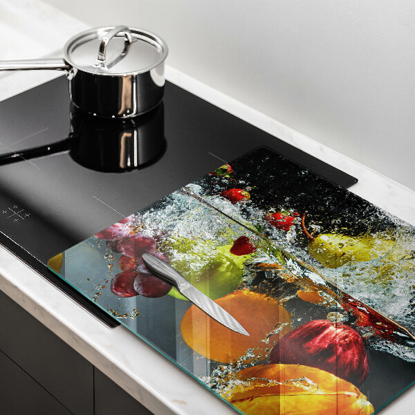 Protection plaque induction Fruits juteux dans l'eau