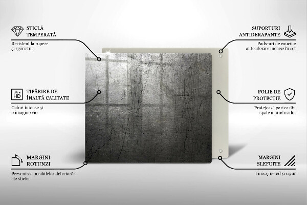 Protection plaque induction Texture métallique