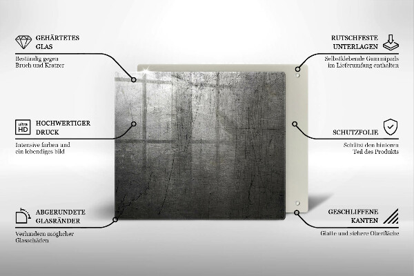 Protection plaque induction Texture métallique