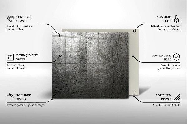 Protection plaque induction Texture métallique