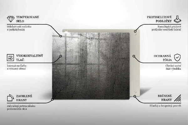 Protection plaque induction Texture métallique