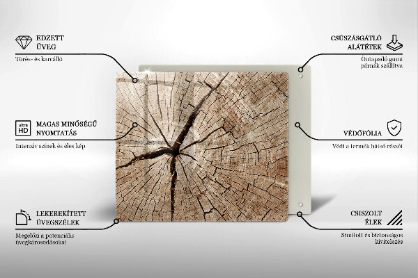 Protection plaque induction Coupe transversale d'un arbre