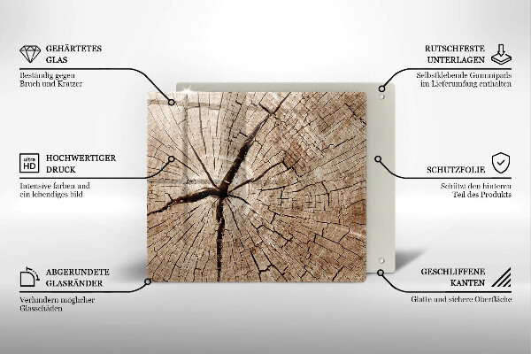 Protection plaque induction Coupe transversale d'un arbre