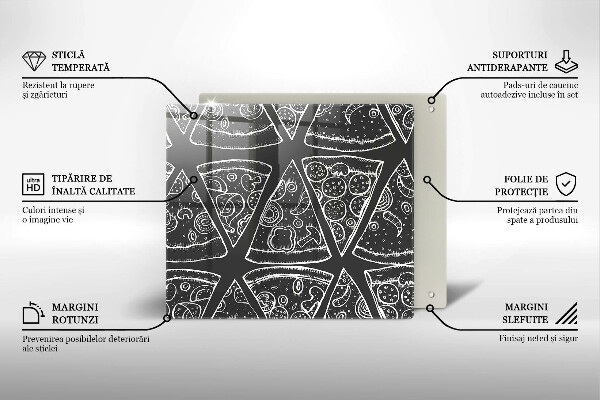 Protection plaque induction Illustration de pizza