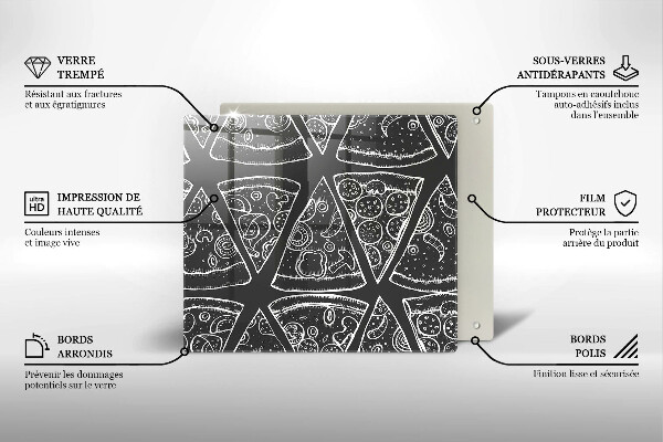 Protection plaque induction Illustration de pizza