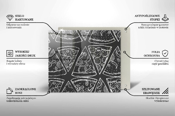 Protection plaque induction Illustration de pizza