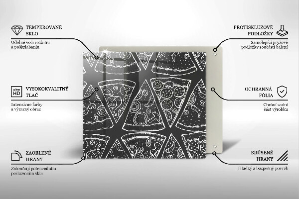 Protection plaque induction Illustration de pizza