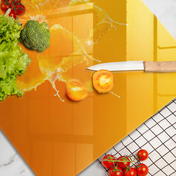 Protection plaque induction Fruit orange juteux