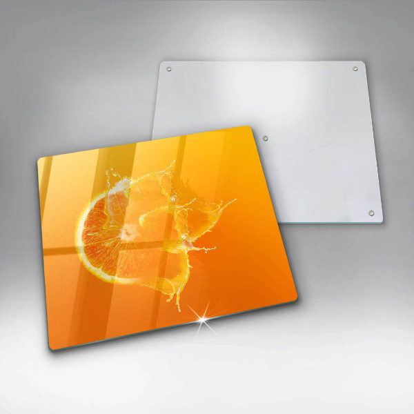 Protection plaque induction Fruit orange juteux