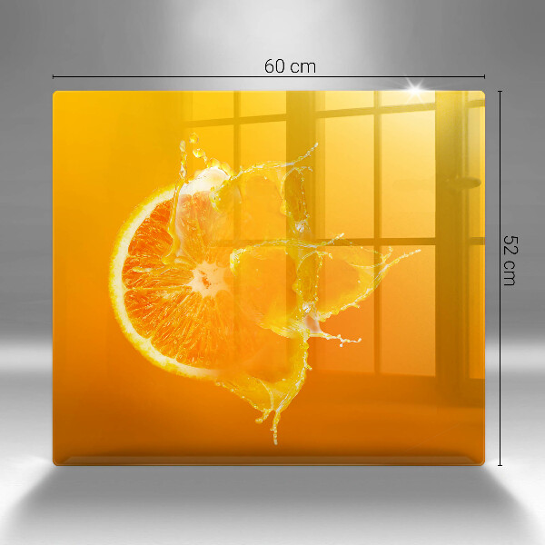 Protection plaque induction Fruit orange juteux