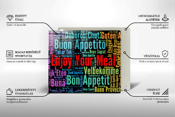 Protection plaque induction Sous-titres Bon appétit langues