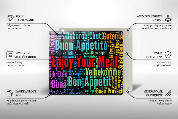 Protection plaque induction Sous-titres Bon appétit langues