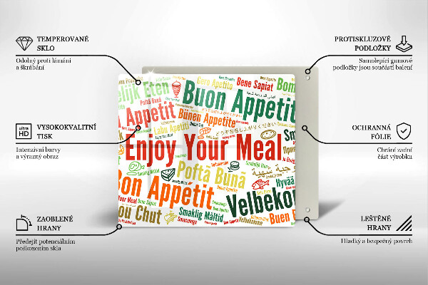 Protection plaque induction Sous-titres Bon appétit langues
