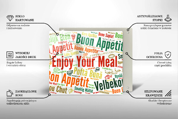 Protection plaque induction Sous-titres Bon appétit langues