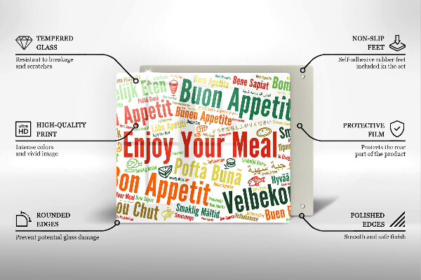 Protection plaque induction Sous-titres Bon appétit langues