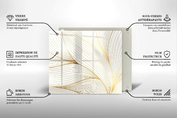 Protection plaque induction Modèle de lignes modernes