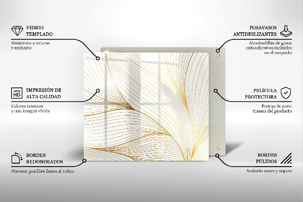 Protection plaque induction Modèle de lignes modernes