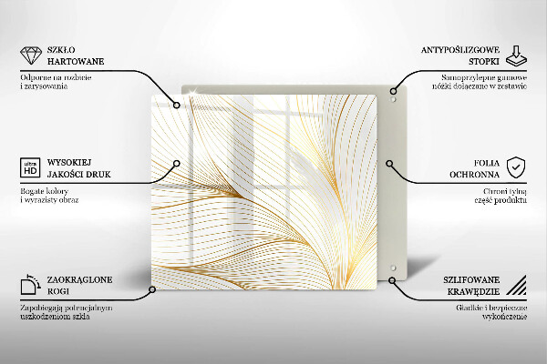 Protection plaque induction Modèle de lignes modernes