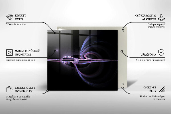 Protection plaque induction Abstraction moderne