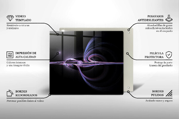 Protection plaque induction Abstraction moderne