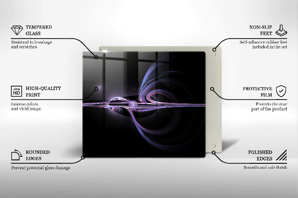 Protection plaque induction Abstraction moderne