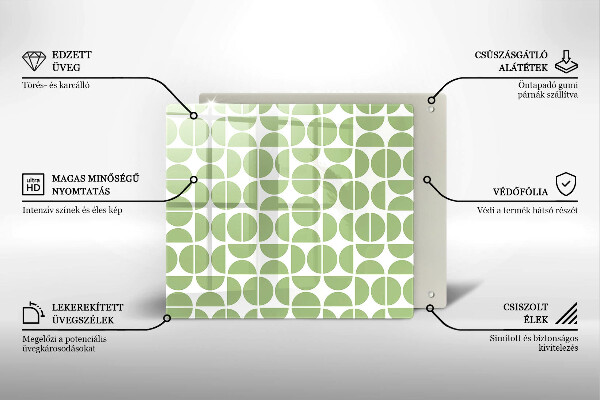 Protection plaque induction Modèle de formes bohèmes