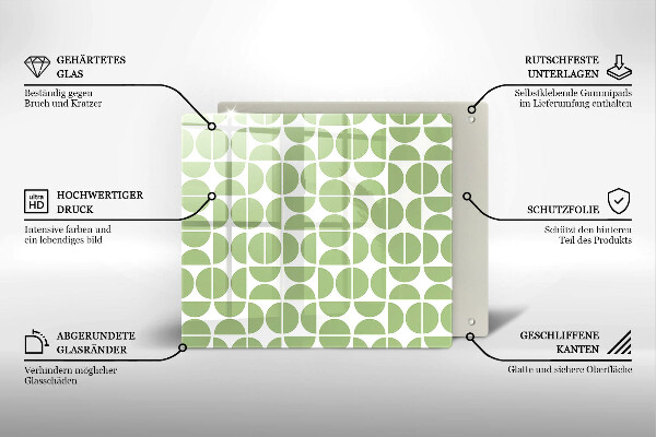 Protection plaque induction Modèle de formes bohèmes