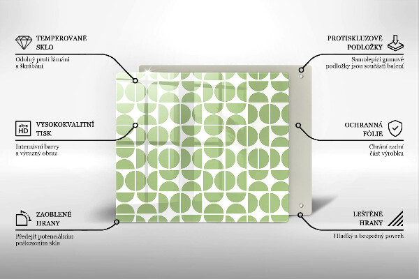 Protection plaque induction Modèle de formes bohèmes