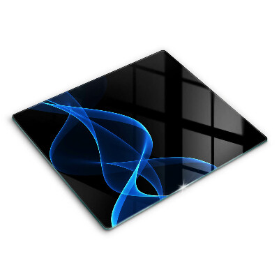 Protection plaque induction Lignes bleues de fumée